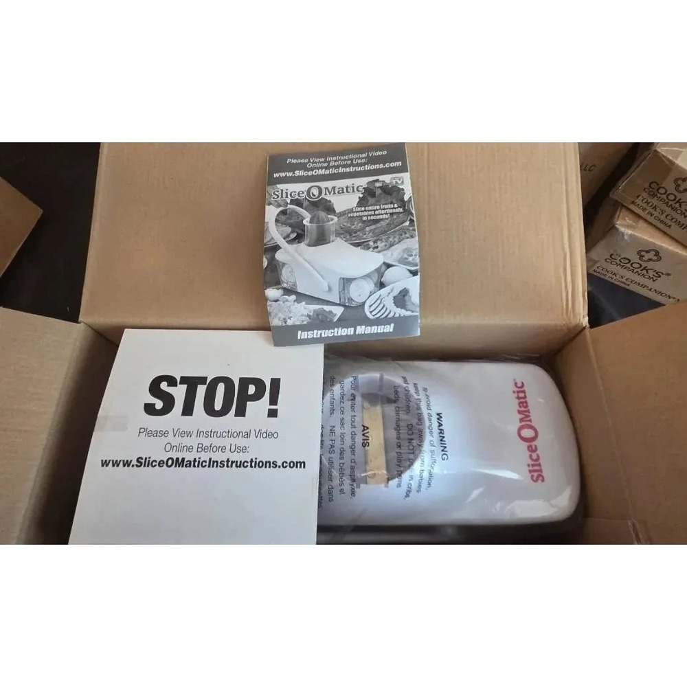 NIB TELE Brands As Seen On TV Slice O Matic Food Slicer